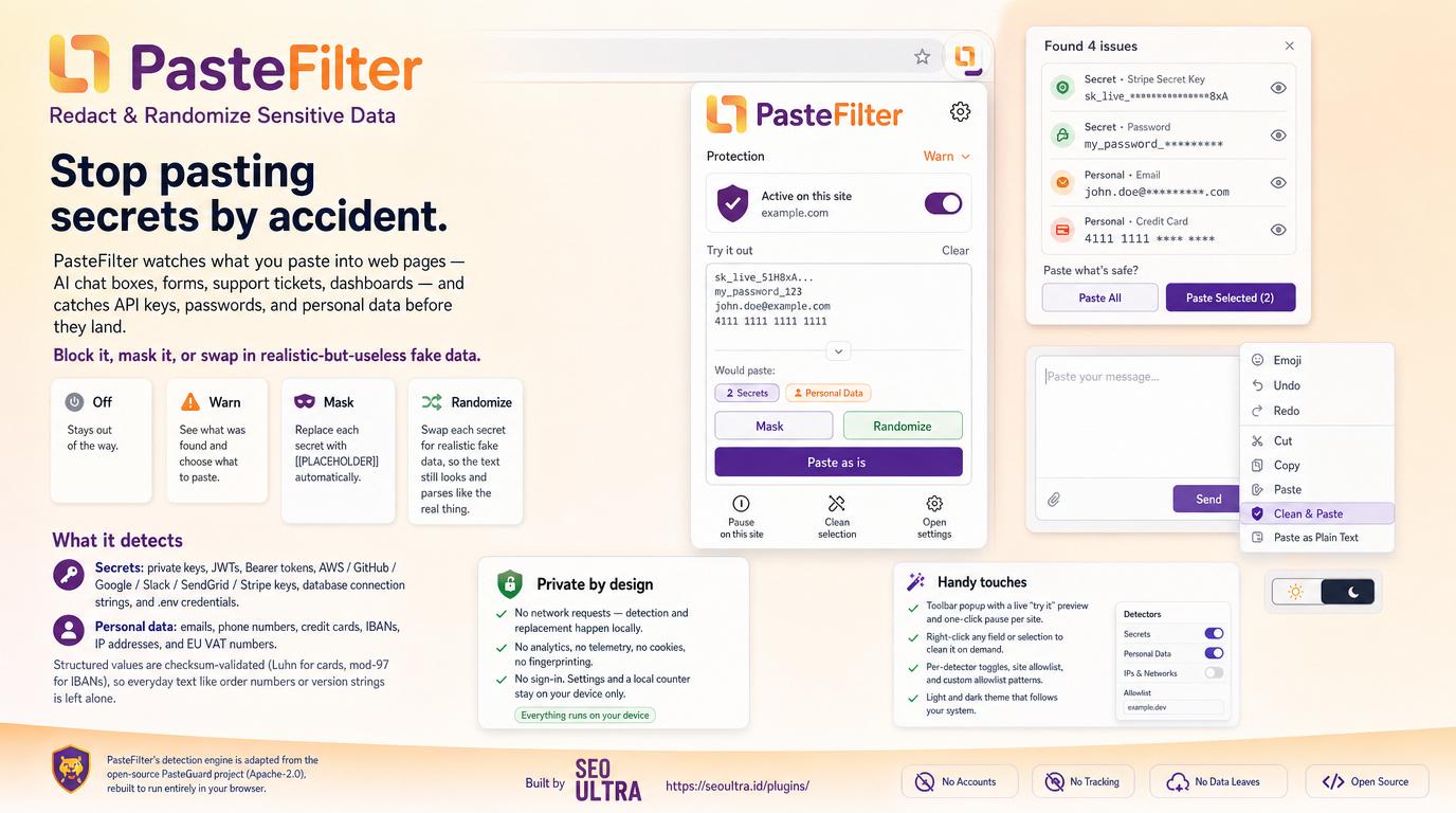 PasteFilter screenshot 2