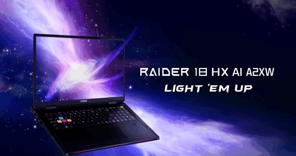 Laptop 4 TB & RTX 5080 Cuma di MSI Raider 18 HX AI!